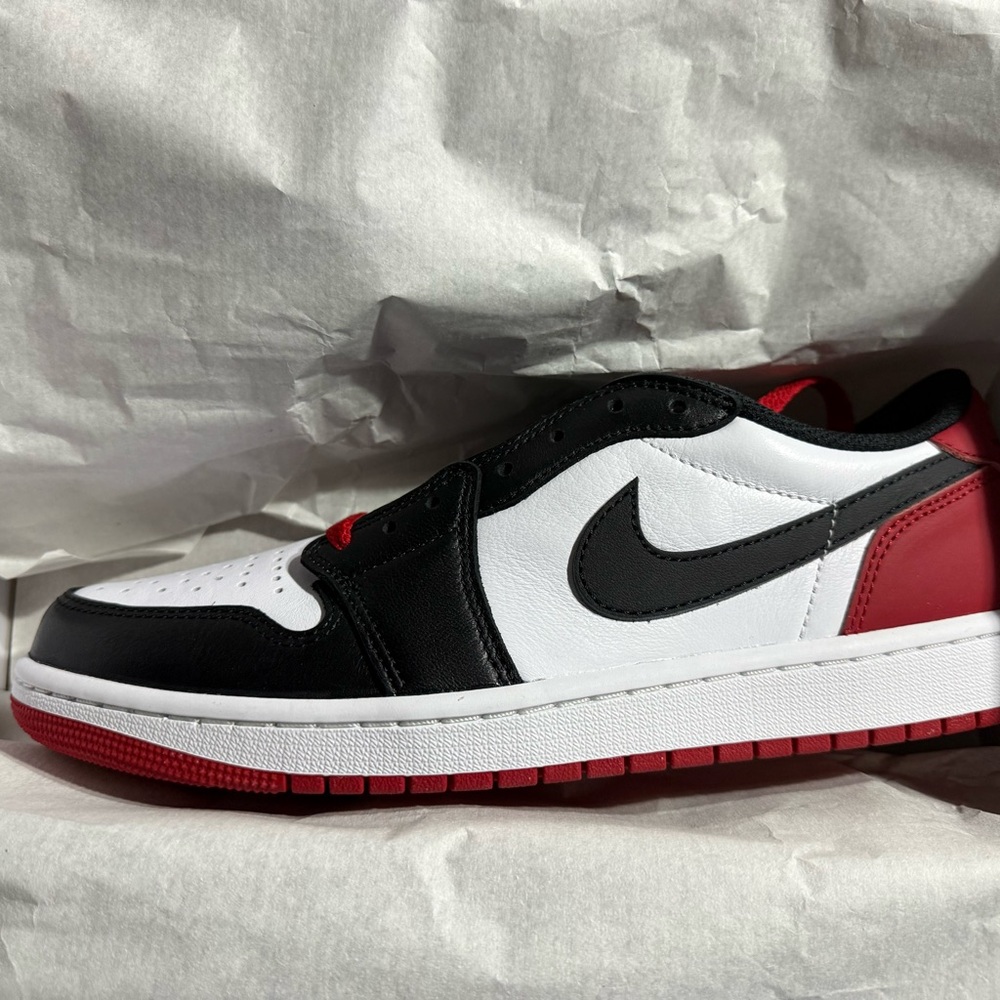 Jordan Retro Low in Black, White, and Red